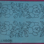 Róże haft szablon 