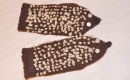 Rękawiczki na drutach jeżyki